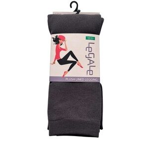 New In Package Legale Plush Lined Leggings, size M / L Gray